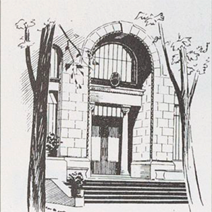 American Students’ & Artists’ Center in Paris, from a welcome poster (Delanoë 40)