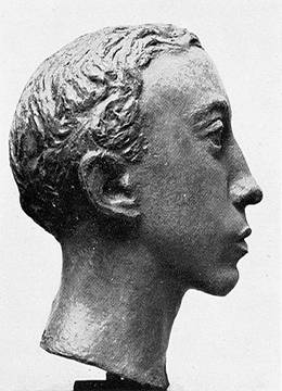 Robert Wlérick, portrait of the sculptor Corbin, 1932. Kahn 48