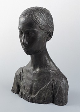 Robert Wlérick, La petite landaise, ca. 1911, bronze, shown at the Salon in 1912. La Piscine Museum
