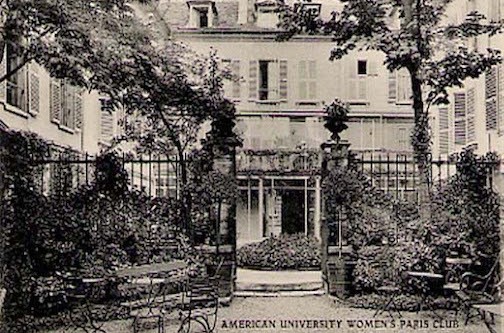 Postcard, Garden of American University Women's Club 