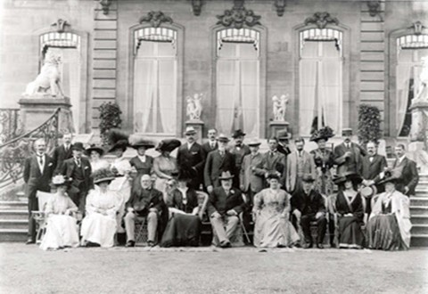 King Edward VII, guest of the Reids at Wrest Paris, 1909