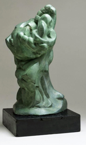 Alice Morgan Wright, "The Fist," 1921, painted plaster. The Albany Institute of History and Art, Albany, NY.