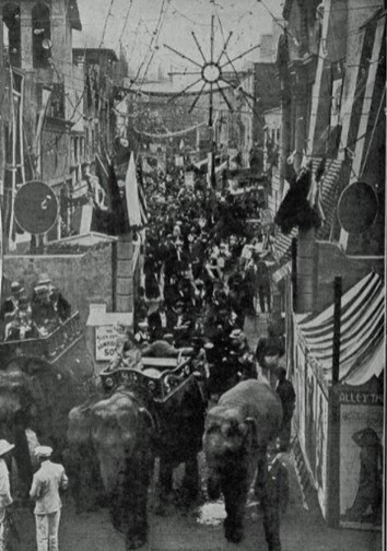 The raucous, busy “Alley Festa” of 1917. From The New York Times Picture Section, June 17, 1917, p. 9 