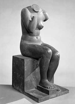 Jane Poupelet, "Femme Assise, Brooklyn Museum of Art