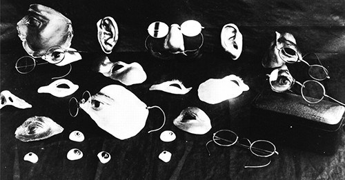 Pieces for the portrait masks