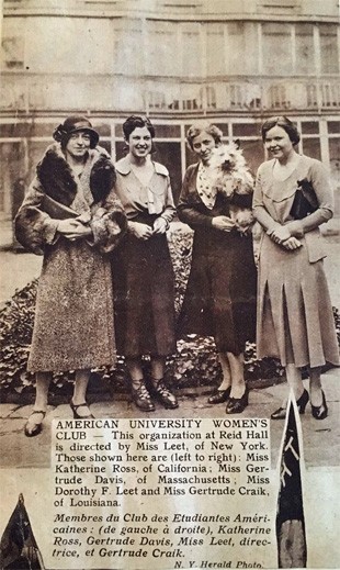 Miss Leet and Members of the Club, December 13, 1931