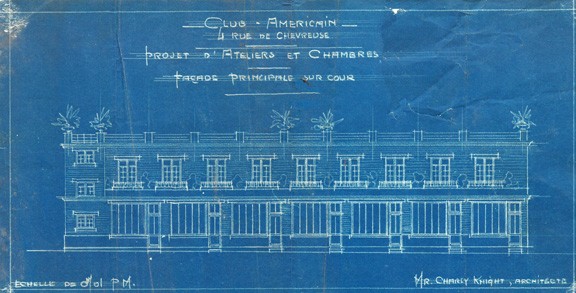 Charly Knight, Blueprint for the Annex. RH archives