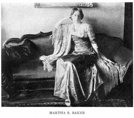 Photo of Martha Susan Baker reproduced in the Memorial Exhibition, Catalogue (1912)