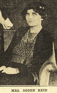 Photo of Helen Rogers Reid printed in New York Herald Tribune (European edition), November 20, 1935, p. 1. Gale Primary Sources. 
