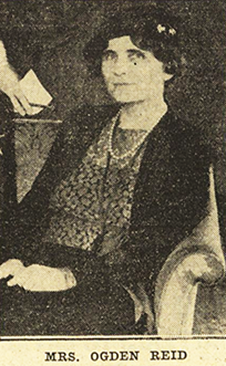 Photo of Helen Rogers Reid printed in New York Herald Tribune (European edition), November 20, 1935, p. 1. Gale Primary Sources. Photo of Helen Rogers Reid printed in New York Herald Tribune (European edition), November 20, 1935, p. 1. Gale Primary Sources.