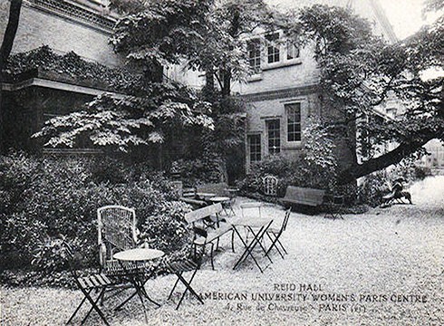 View of Reid Hall's second garden.