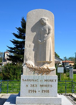 Robert Wlérick, Monument to the dead 1914-1918, Saugnac-et-Muret, France.