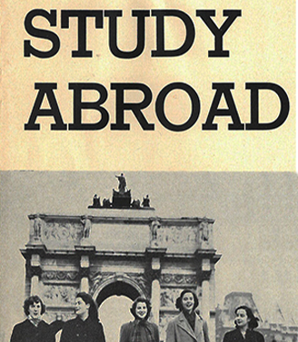 Cover of a study abroad brochure