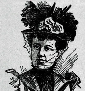 Portrait of Jesse Allen, “A California Artist,” Janesville Daily Gazette, February 10, 1898, p. 7