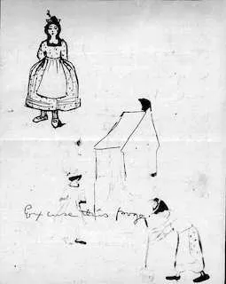 Ellen Graham Anderson, Doodles on letter. Letter to her Mother. 3 September 1913. Anderson Family papers. WLU-Coll-000, Box 1, Folder 4. University Library Special Collections and Archives Repository, Washington and Lee University, Lexington, Virginia.