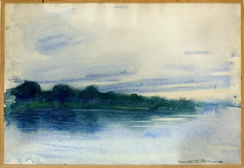 Martha Baker, "Twilight no. 2 1898," 1898, watercolor, Smithsonian American Art Museum