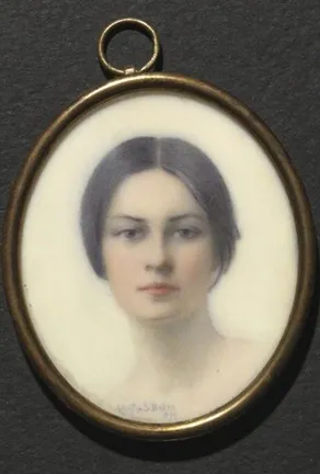 Martha Susan Baker, "An Art Student of Paris," watercolor on ivory miniature, 1899. The Cleveland Museum of Art