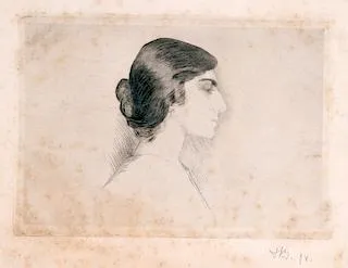 Florence Blood, Drawing of Ghyka, 1898, Private Collection. Found online at Getty Images, Hulton Fine Art Collection, Mondadori Portfolio, AKG-images, June 8, 2011. 