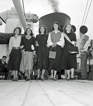 Photograph of Jacqueline Bouvier on route to France. Ann Mah