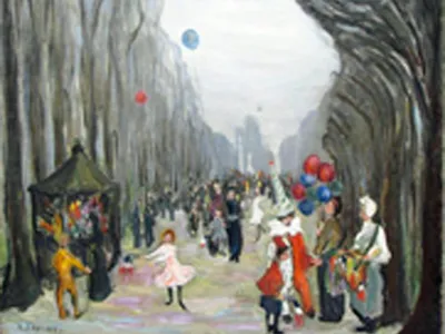 Canby, Ethel Poyntel, “Mardi Gras,” ca. 1913, oil on canvas, Delaware Division of Historical and Cultural Affairs