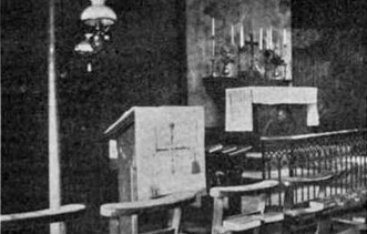 Photograph of the interior of the Chapel, c. 1904. American Cathedral Archives Photograph of the interior of the Chapel, c. 1904. American Cathedral Archives