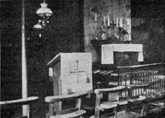 Inside the Little Tin Church