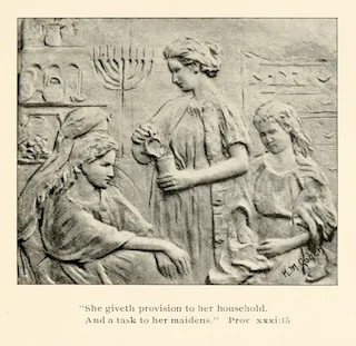 Katherine Cohen in Henry Berkowitz, “Kiddush; or, Sabbath sentiment in the home,” (Philadelphia, Pennsylvania: 1898). Hathitrust.