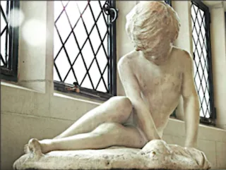 Mary Elizabeth Cook, "Joyeuse rencontre," marble, 1912. Cuchimes.com