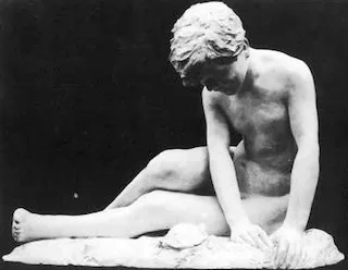 Mary Elizabeth Cook. "Joyeuse rencontre," plaster cast, 1912.