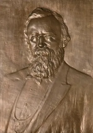 M. E. Cook, Bronze relief of President Hayes, Thomas J. Moyer Ohio Judicial Center, Supreme Court of Ohio, 1930's