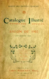 Catalog cover of the 1902 Salon de la Société des artistes français. Internet Archive
