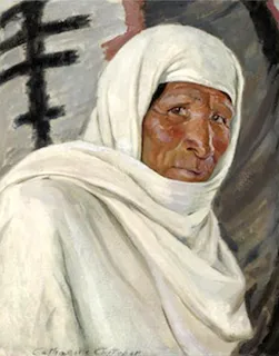Catharine Critcher, "Indian Mystic," oil on canvas, n.d. Fauntleroy, Perspective.