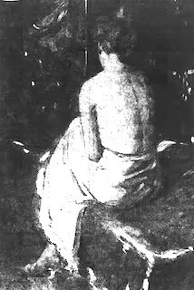 Catharine Critcher, a study, oil on canvas, c. 1915. The Washington Post, May 5, p. 4