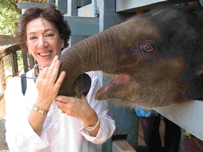Danielle and her favorite animal. Photograph retrieved from RH archives.