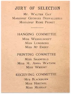 1910 American Woman’s Art Association catalogue, Smithsonian Archives of American Art