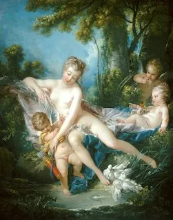 François Boucher, "Le Bain de Vénus," 1751, oil on canvas. The National Gallery.