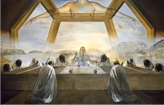 Salvador Dali, The Sacrament of the Last Supper, 1955, oil on canvas. National Gallery of Art