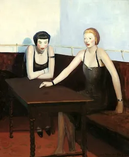 Guy Pène-Du-Bois, "Café du Dôme," 1925/1926, oil on wood. The Chester Dale Collection, National Gallery of Art