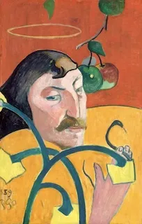 Paul Gaugin, "Son Portrait par lui même," 1889, oil on wood. The Chester Dale Collection, National Gallery of Art