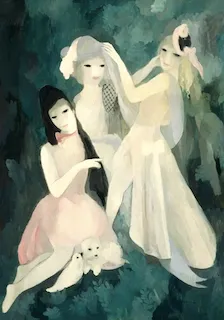 Marie Laurencin, "Dans le parc," 1924, oil on canvas. The Chester Dale Collection, National Gallery of Art