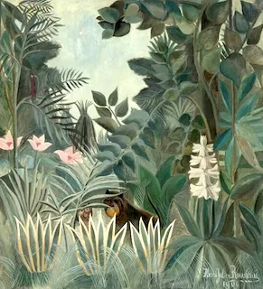 Henri Rousseau, "La jungle," 1909, oil on canvas. The Chester Dale Collection, National Gallery of Art