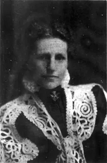 Photo of Blanche Dillaye. Harper's Bazaar, July 24, 1897, p. 609.