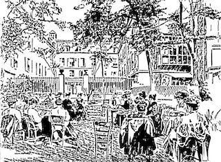 Drawing by unknown author, inside the Girls' Art Club, c. 1910. Kansas City Star, 20 March 1910, p. 9.