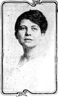 Photo of Lucille Douglas reproduced in the Birmingham News, 20 March 1912, p. 9
