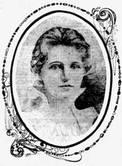 Portrait of Antoinette Farnsworth Drew. The Atlanta Journal, July 13, 1901, p. 16
