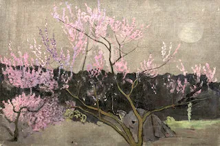 Florence Esté, "Pêcher en fleur," 
