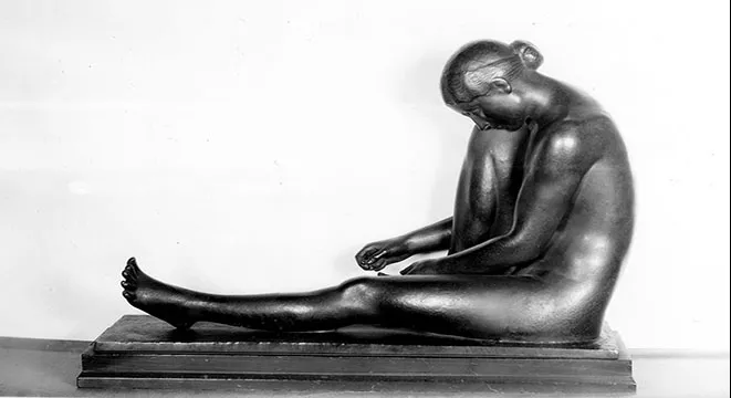 Jane Poupelet, "Femme à sa toilette"