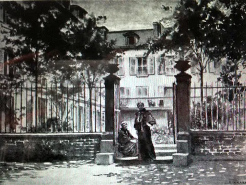 "Garden of the Club," from Scribner's Magazine, November 1894, 601