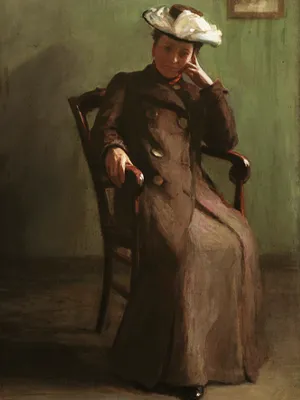 Della Garretson, “Miss G” [her twin sister, Lillie Garretson], ca. 1902, oil on canvas. Detroit Institute of Arts