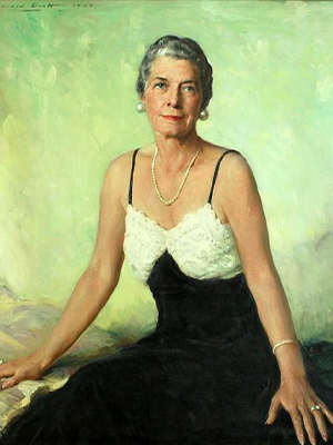 Painting of Virginia Crocheron Gildersleeve signed Harold Brett, 1946. Image retrieved from Wikipedia.